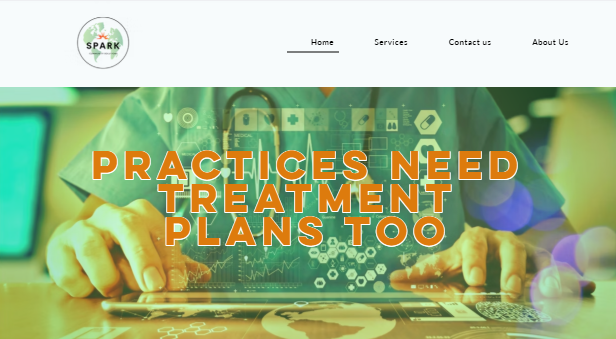 Spark Community Solutions Wix site preview